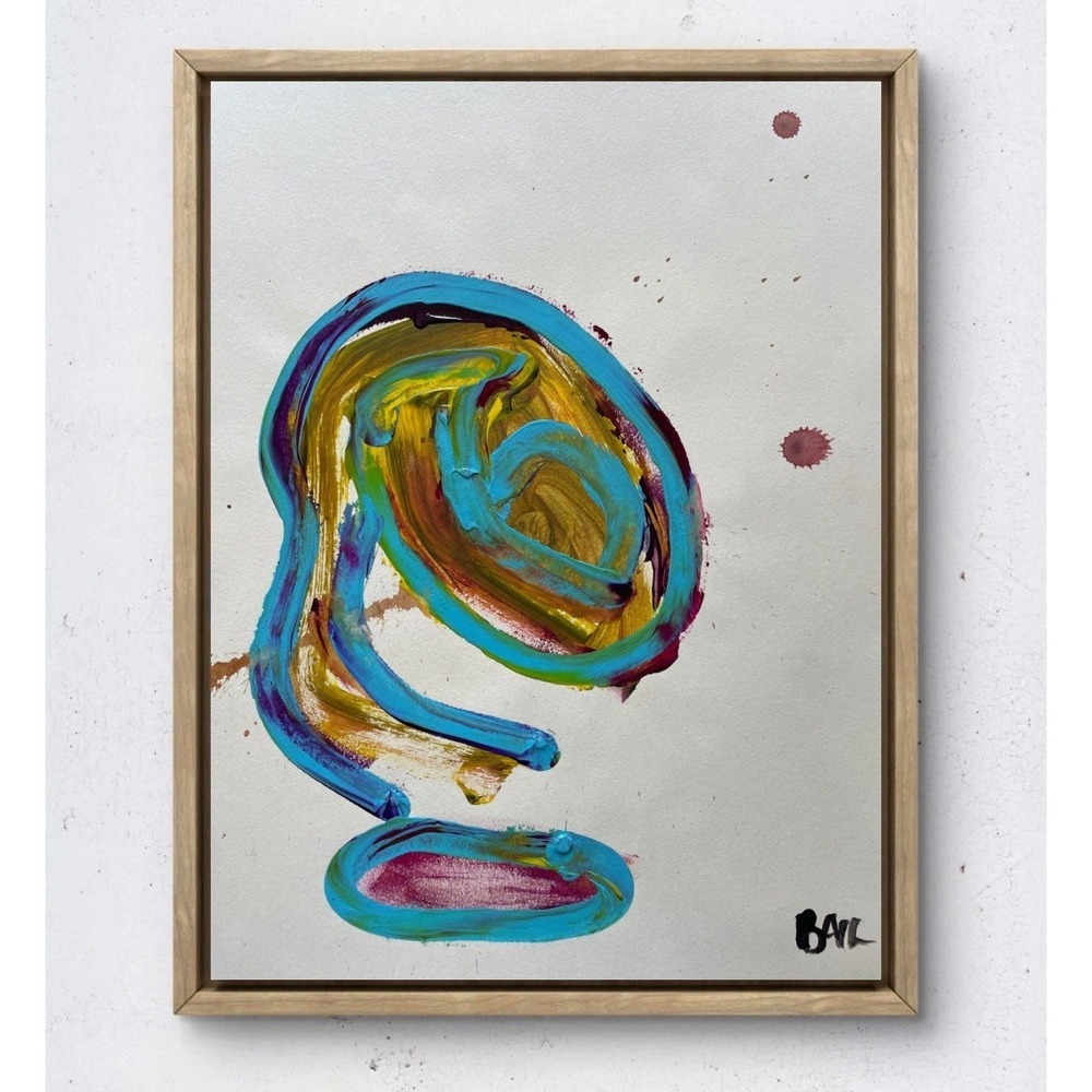 Oman Hosea 11x14 Abstract Acrylic Painting Modern Expressionist Original Art